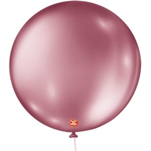 Balao Metalizado N.05 Redondo Rosa-113381-22612