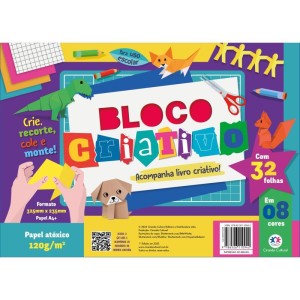 Bloco Para Educacao Artistica Criativo 325x235mm 120g 8cores-114027-52268