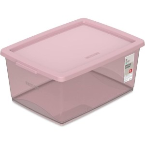 Caixa Plastica Multiuso Rose 15l 29,5x41x18,6 C/tampa-113781-34118