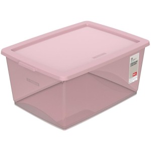 Caixa Plastica Multiuso Rose 60l 41x60x30,5 C/tampa-113783-59602