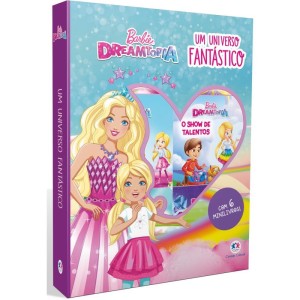 Livro Brinquedo Ilustrado Box Barbie C/6 Mini Livros-114022-13582