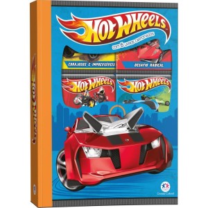 Livro Brinquedo Ilustrado Box Hot Wheels C/6 Mini Livros-114023-57875