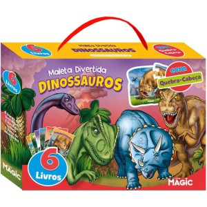 Livro Brinquedo Ilustrado Dinossauro 6livros+1quebra Cab-114013-17544