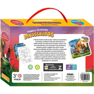 Livro Brinquedo Ilustrado Dinossauro 6livros+1quebra Cab-114013-56146