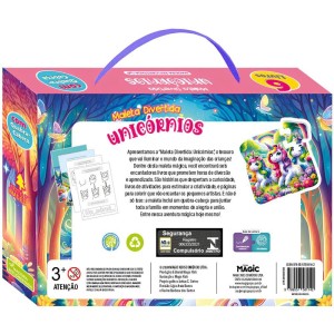 Livro Brinquedo Ilustrado Unicornio 6livros+1 Quebra Cab-114015-64755