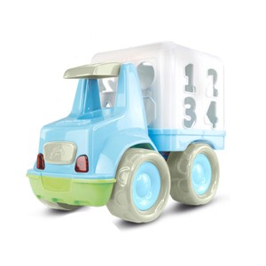 Caminhão Infantil Com Peças E Números Para Encaixar 23cm