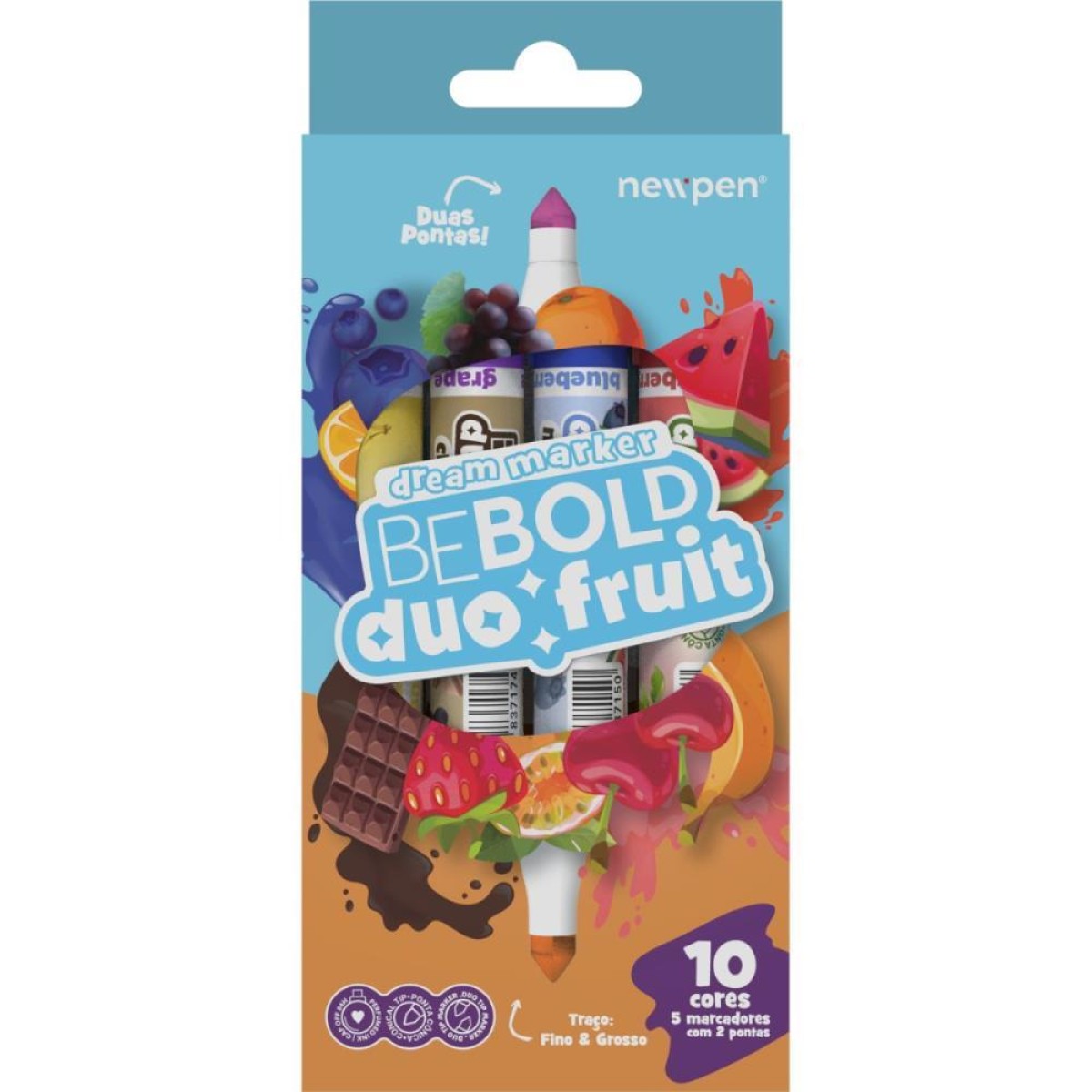Marcador Artistico Be Bold Dual Fruit 2 Pontas-114102-58038