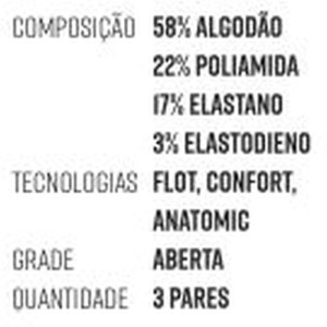 Meia Cano Medio 39-44 Bc/pt/cz-113605-66558