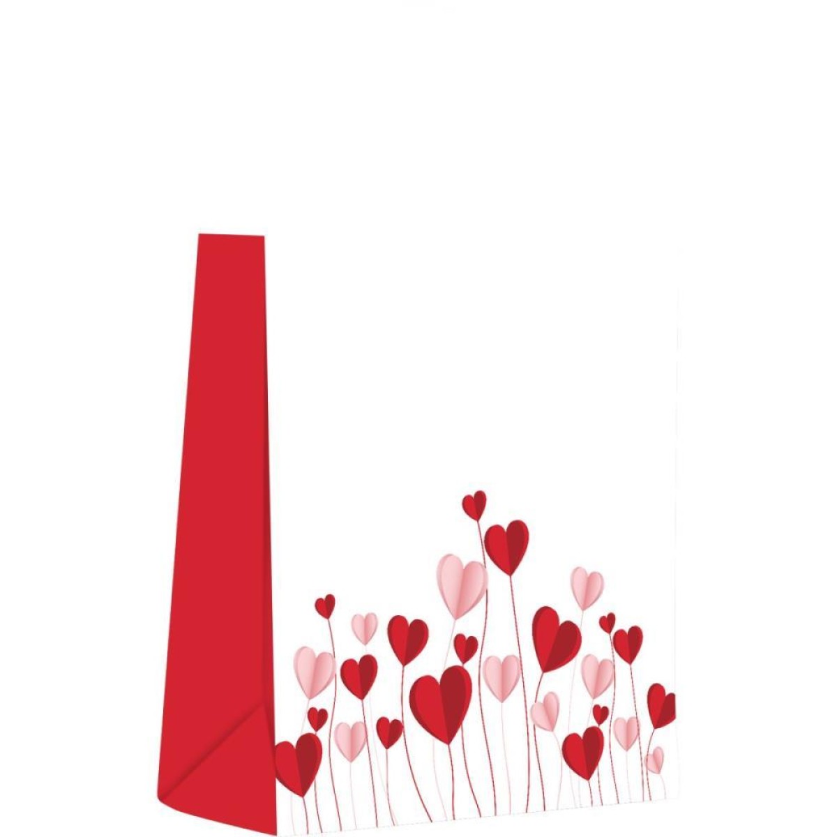 Sacola Para Presente Decorada Amor Origami Pq 16,4x21x8,5cm-112661-92776