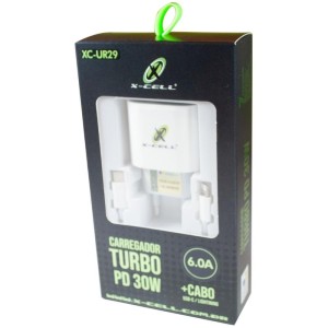 Carregador Celular De Parede Turbo Pd Usb-c+cabo Light 6.0a-114808-92014