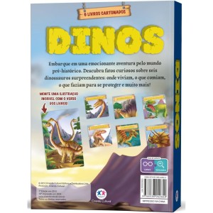 Livro Brinquedo Ilustrado Box Dinos C/6 Mini Livros-114024-41455