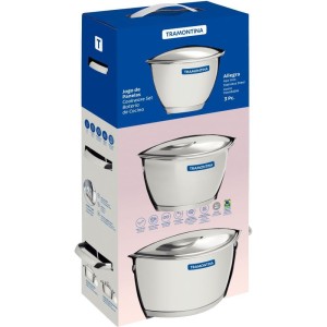 Panela Jogo Allegra 3pçs Aço Inox-113719-82508