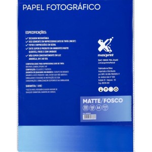 Papel Fotografico Inkjet A4 Matte 108g-113859-24619