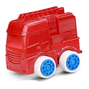 Coleção de caminhões de brinquedo em material maleável-541-58587