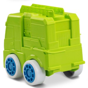 Coleção de caminhões de brinquedo em material maleável-541-77568