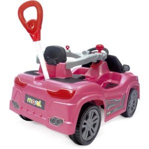 Veiculo Para Bebe Bm Car Rosa 30kg C/som-113439-37040