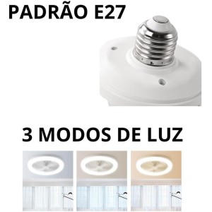 Ventilador Lampada Led C/3velocidades 30w-114815-80385