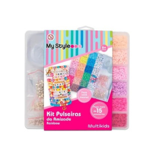 Kit Pulseiras Da Amizade M - Rainbow - My Style