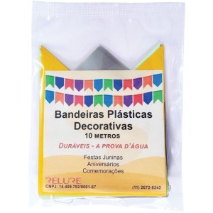 Artigo Para Decoracao Bandeirinha Plastica 10m (s)-114100-18876