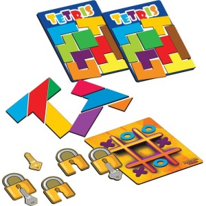 Brinquedo Pedagogico Educativo 4em1 67 Pecas Mdf-111699-51906