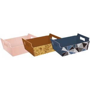 Cesta De Papel Decorada Tam G 32x24x11cm.-114910-40530