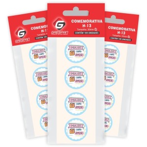 Etiqueta Para Presente Embalado Com Amor Redondo-113258-57498