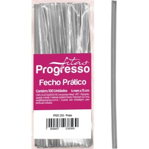 Fecho Metalico Prata 4mmx11cm.-113326-77324