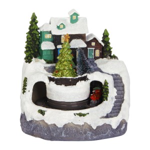 Enf Luxo Casinha C/luz E Trem 13x12cm-843632