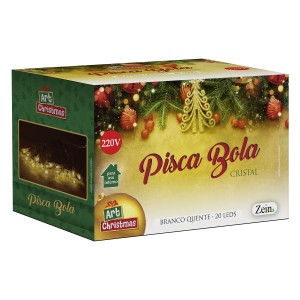 Pisca Bola Cristal 20led Bco Quente 5m 220v-840933