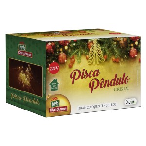 Pisca Pendulo Cristal 20led Bco Quente 5m 22-841013