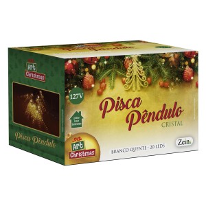 Pisca Pendulo Cristal 20led Bco Quente 5m 12-841012