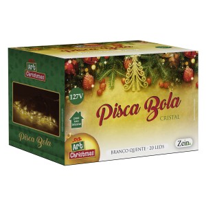 Pisca Bola Cristal 20led Bco Quente 5m 127v-840932