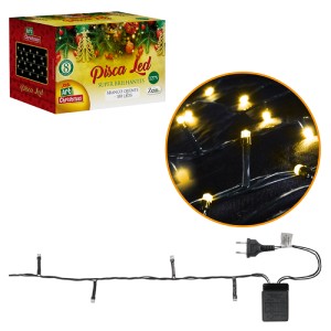 Pisca Led 100l Bco Quente 8m 220v Fv-841004-87518