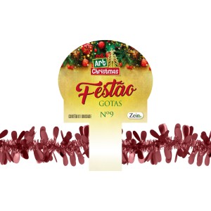 Festao Gotas 9cmx2m Rose-843169