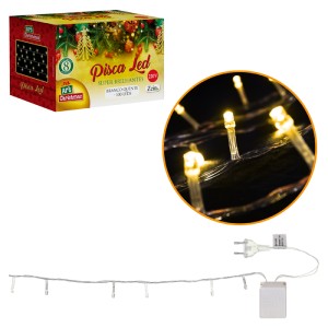 Pisca Led 100l Bco Quente 8m 220v Ft-841000-33160