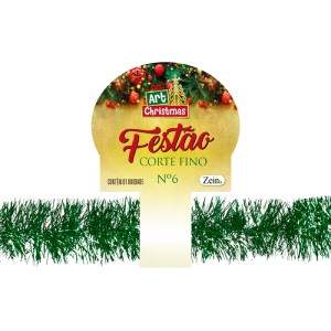 Festao Corte Fino 6cmx2m Verde-842032