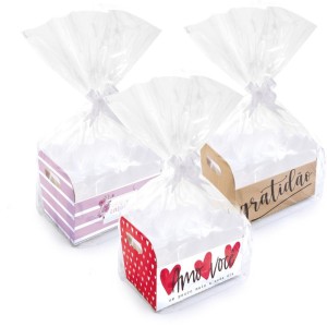 Cesta De Papel Kit Caixote M 22x15x8cm. Sorti-114842-53078