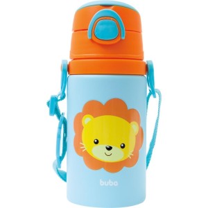 Garrafa De Aluminio Animal Fun Leao 450ml. Fliptop-114755-30396