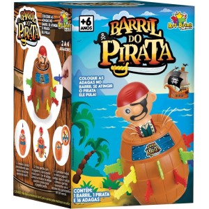 Jogo Diverso Barril Pirata 18x13cm-088960-84445