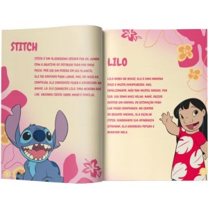 Livro Com Adesivos Stitch 40pag. C/500 Adesivos-113753-51459