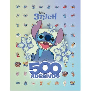 Livro Com Adesivos Stitch 40pag. C/500 Adesivos-113753-82190