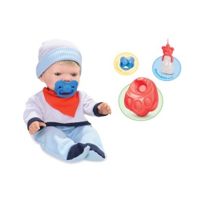 Boneco Bebê Que Faz Xixi, Com Peniquinho, Mamadeira E Chupeta-5684-33019