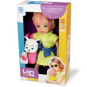Boneca Lari And Me Com Bolsinha Para Carregar Pet-5813-60158