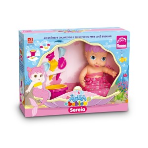 Boneca Sereia Água Babies Com Acessórios De Praia-5836-47401