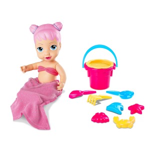 Boneca Sereia Água Babies Com Acessórios De Praia-5836-88590
