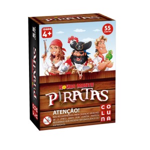 Jogo Infantil Rouba Monte Piratas Com 55 Cartas