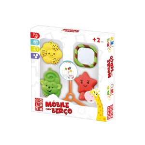 Móbile para berço com 4 enfeites - animais-19013-43443