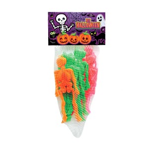 Kit Com 12 Mini Esqueletos Para Halloween