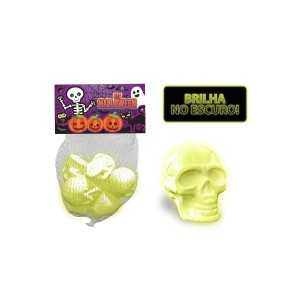 Kit Com 6 Crânios Neon Para Halloween-899549-64256