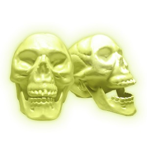 Enfeite De Halloween Crânio Neon Com Mandíbula-899527-91756